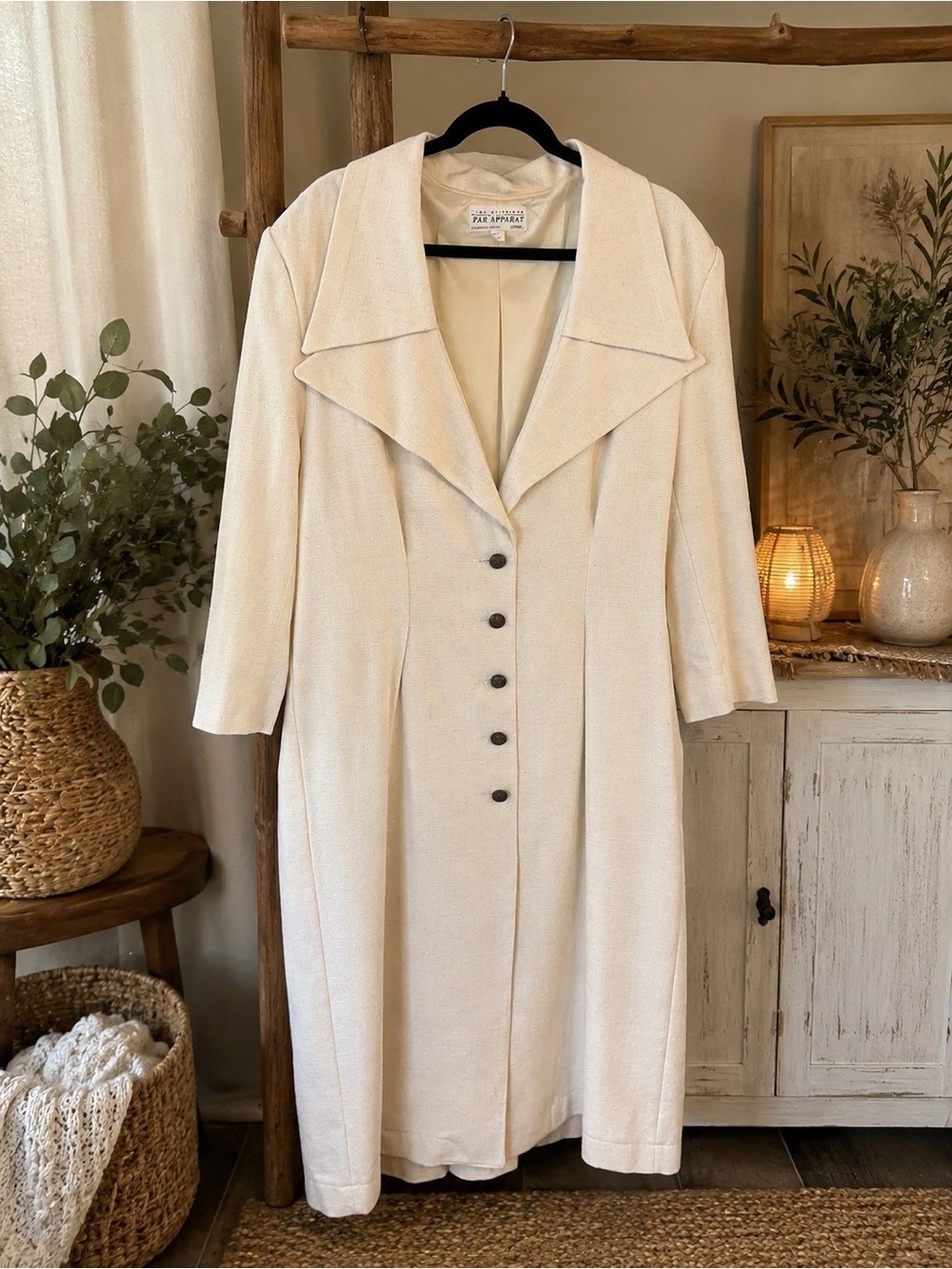 Vintage Par Apparat 100% Silk Long Coat – Size 6